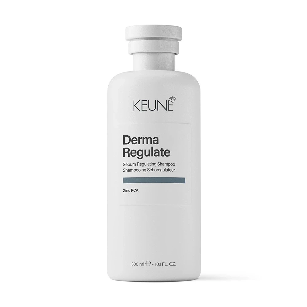 Frasco do Keune Derma Regulate Shampoo 300ml com Zinco PCA