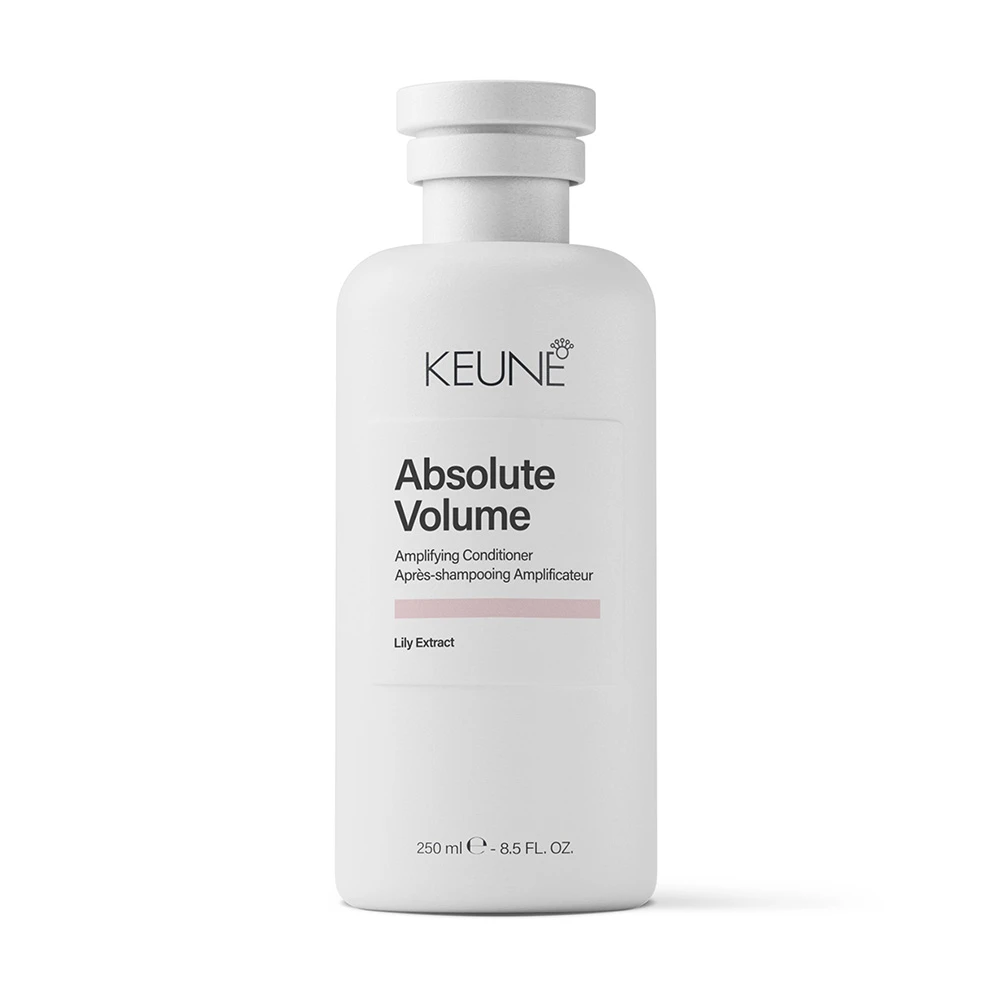 Frasco do condicionador Keune Absolute Volume Amplifying Conditioner 250ml.